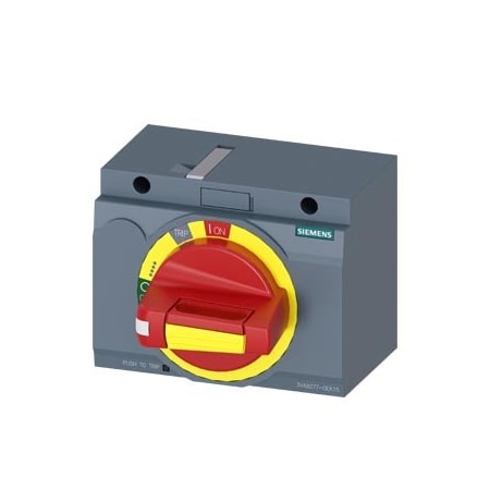 Siemens front mounted rotary operator EMERGENCY OFF IEC IP30/40 accessory for: 3VA9277-0EK15