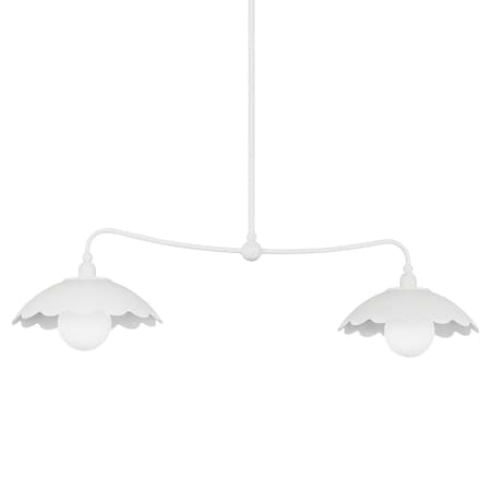 Mitzi Zoe Feldman X Yael 2 Light Linear 45 In. Textured White H888902-TWH