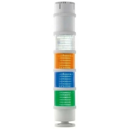 Edwards Signaling Tower Light Sounder Tier, 120 to 240V AC, Gray, 2 15/16 in Dia., 4 1/8 in Height, 200 Class Series 270PZO120240A