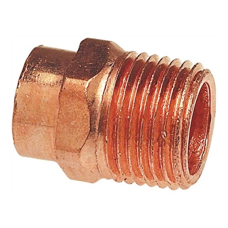 Nibco 1/2 in. Copper Pressure Cup x MIP Adapter Fitting I60412