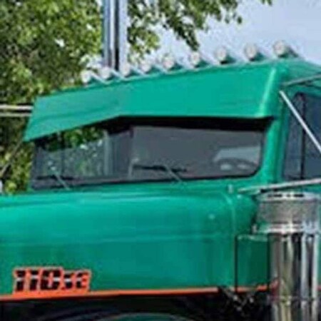Repl. For Freightliner Fld120 Sfa Year 1989 10 To 7 In Stainless Steel Reverse Bowtie Side Mou
