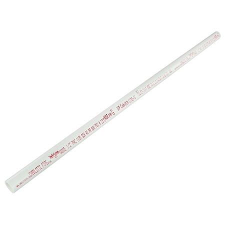 Genova Charlotte Pipe Pipe, 12 in, 2 ft L, SCH 40 Schedule, PVC, White PVC 04005 0200R