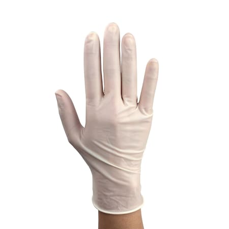 Dynarex Powder-Free Plus Latex Exam Gloves, PolyLined, Small, 1000PK 6612