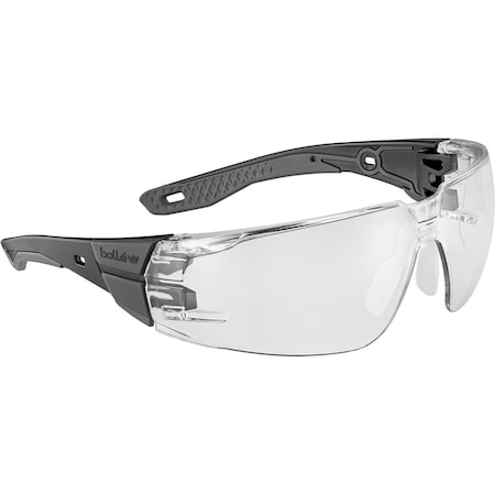 Bolle Safety Safety Glasses, Clear Lens RUSPSN10U