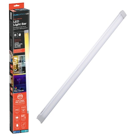 Black & Decker LED Professional PUSH WIRE Under Cabinet Light Bar, Add-on, Plug-in or Hardwire Compatible LEDUC18-CCTPW-B