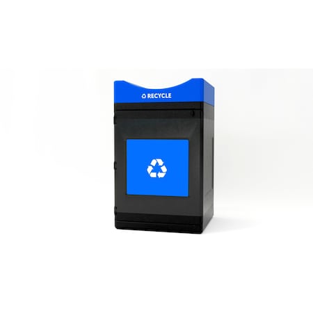 Commercial Zone Products Avante Series 55 Gallon Standard Recycling Container w/ Open Top 78755104A