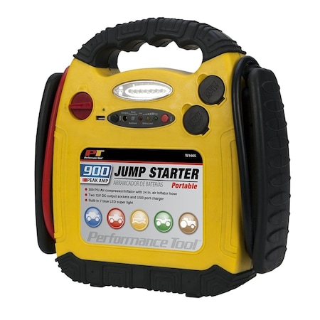 Perform Tool W1665 Portable Jump Starter, Inflator PTL-W1665