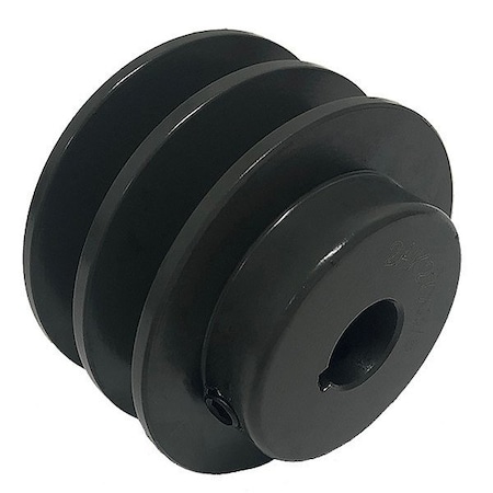 Zoro Select V-Belt Pulley, Cast Iron, Fixed 2AK29x1