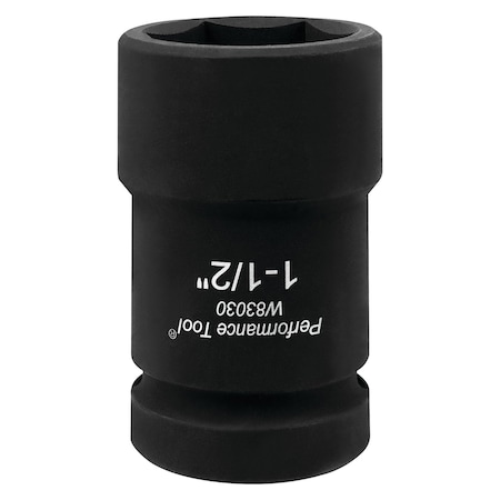 Performance Tool 1-1/2 in. Dr. Budd Wheel Socket, Dual Rear Wheel, Chrome Moly, Hex W83030