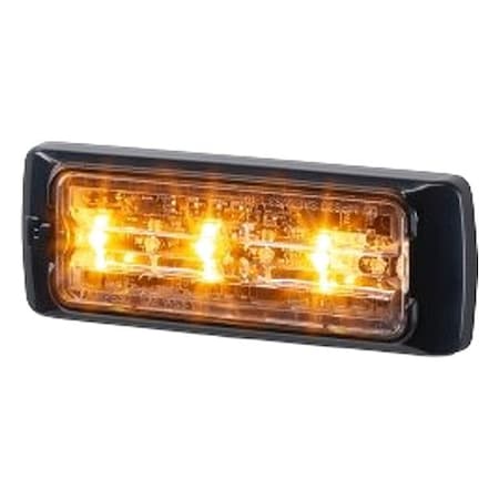 Federal Signal Emergency Light, 3-LED, Amber, Clear Lens MPS31U-A