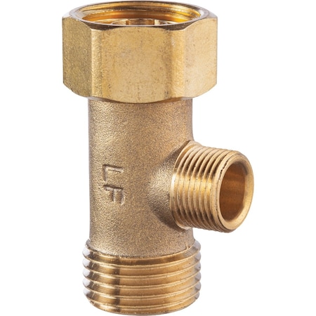Do It Best 1/2'' FIP x 1/2'' MIP x 3/8'' OD Brass Extender Tee DIB2040LF