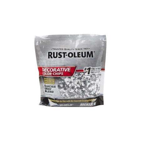 Rust-Oleum Glacier Gray Paint Color Flakes, 6PK 312449