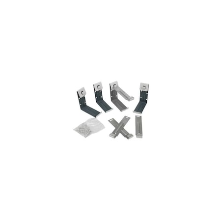 Amerimax Home Products Gutter Fascia Bracket With Nails, White Galvanized Steel, 4-In, 4PK 19020