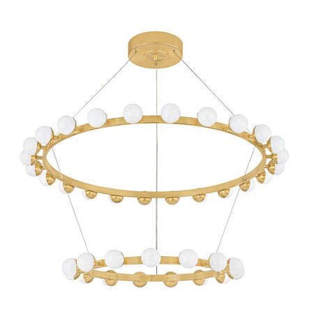 Corbett Lighting Linus 45.25 in. Chandelier Vintage Brass 484-46-VB