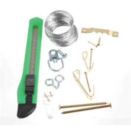 Hillman 41953 57 Piece Picture Hangers With Knife 714236
