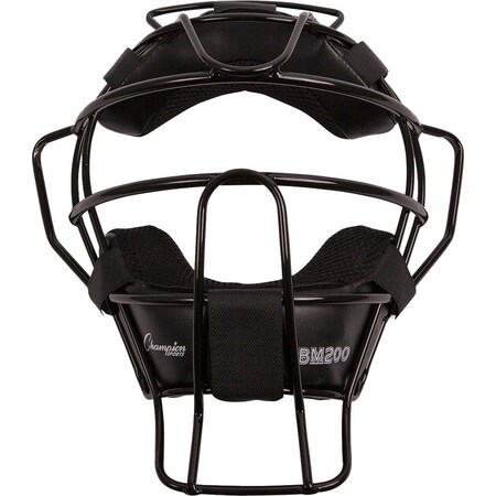Champion Sports BM200BK Umpire Lightweight Umpire Face Mask; Black BM200BK