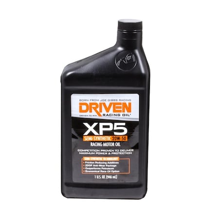 Whole-In-One 906 XP5 Semi-Synthetic Racing Oil - 20W50 - 1 qt. Bottle WH3610373