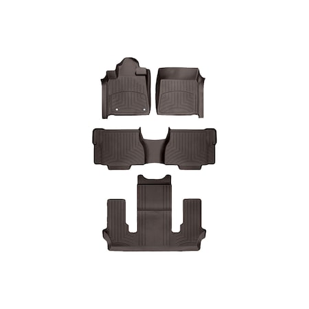 Weathertech Cocoa, Front and Rear and Rear FloorLiner HP 474081-47093-7-5IM