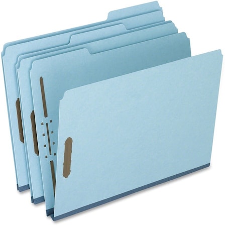 Tops Business Forms Pendaflex, HEAVY-DUTY PRESSBOARD FOLDERS W/ EMBOSSED FASTENERS, LETTER SIZE, BLUE, 25PK FP213
