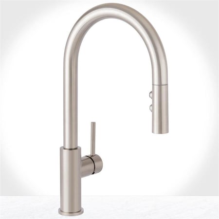 Miseno Single Handle Pull Down Kitchen Faucet, Stainless Steel MNO191LZSS