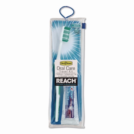 Lil Drugstore Oral Care Kit. Toothbrush/Toothpaste in Resealable Pouch, 4PK 70187