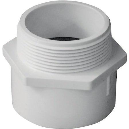 Lasco IPEX Pipe Adapter, 2 in, Socket x MPT, PVC, SCH 40 Schedule 435607