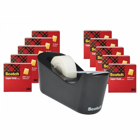 3M Commercial Tape;Value Pack;Super-Hold 700K10C18BLK