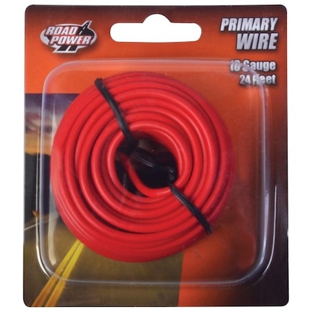 Southwire Primary Wire, 16 AWG, Copper, Red, PVC Jacket, Stranded 55668033/16-1-16