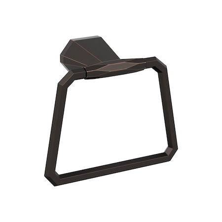 Amerock St. Vincent Oil Rubbed Bronze Contemporary 5-9/16 in 141 mm Length Towel Ring BH36042ORB