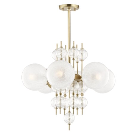 Hudson Valley Lighting Calypso 6 Light Chandelier 27.25 In. Aged Brass 6427-AGB