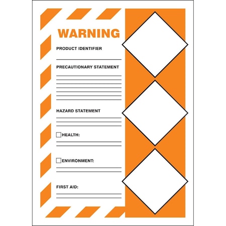 Accuform GHS SECONDARY CONTAINER LABELS LZH303VSP
