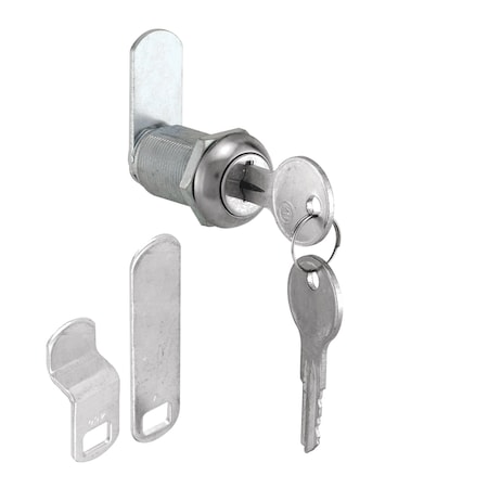 Primeline Tools Mailbox Lock, 1-1/8 in., Diecast Construction, Nickel Plated Finish, Keyed Alike (Single Pack) MP4541S