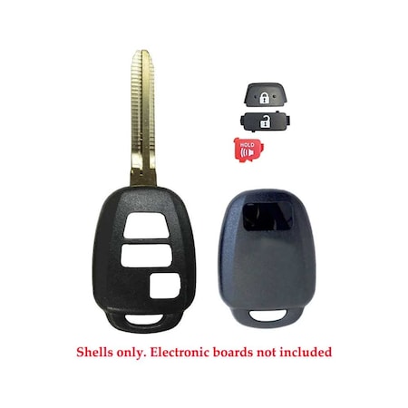 Aks Keys 2012 - 2019 Toyota Scion Remote Key Shell 3B RS-TOYOTA-41