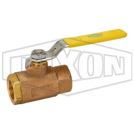 Dixon BBV Ball Valve, 3/4 in Nominal, FNPT End Style, Bronze Body, Multi-Fill RPTFE/MTFE Stem Packing Soft BBV75ST
