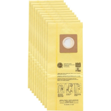 Hoover Commercial Vacuum Bag, 10 PK AH10243