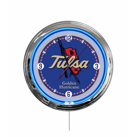 Holland Bar Stool University of Tulsa 16 LED Wall Clock ClkL16