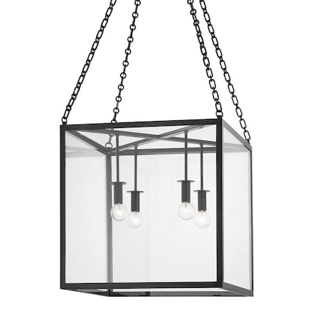 Hudson Valley Lighting Catskill 4 Light Lantern 18 In. Aged Iron 4118-AI