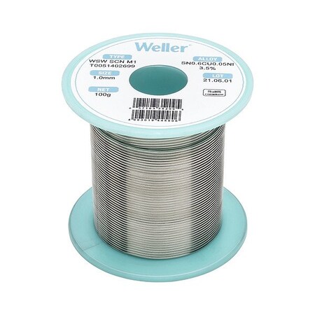 Weller Wsw Scn M1 Solder Wire 1.0 mm 100G T0051402699