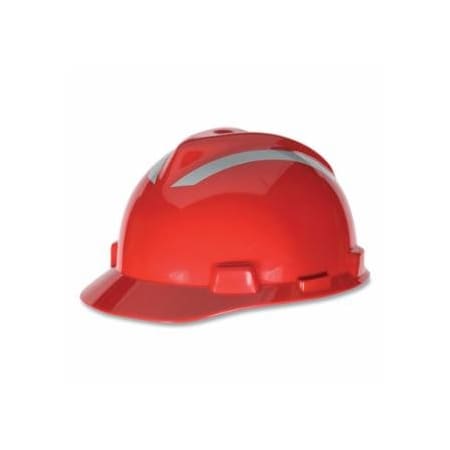 Msa Safety Retro Reflective Helmet Stripe, 2-Pc, 1 in W x 8 in L, Silver/White 454-638463