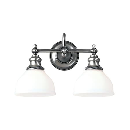 Hudson Valley Lighting Sutton 2 Light Bath And Vanity 16.25 In. Polished Nickel 5902-PN