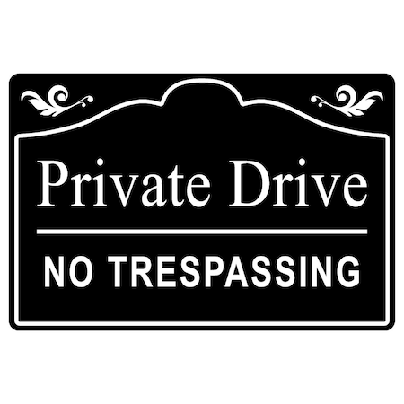 Sign Solutions Usa Security & Access Sign, 18 in Width, Aluminum Sign, Horizontal Rectangle DCS10DWT1812CUS00224