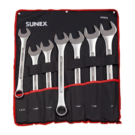 Sunex 7 Piece Jumbo Combination Wrench Set 9707A