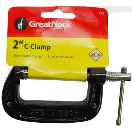 Great Neck Saw Mfg. Great Neck Saw 2in. Adjustable C Clamps CC2 76812010827