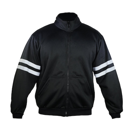 Ironwear Polar Fleece Reflective Zip Up Sweatshirt, Black, 4X-Large 6399-B-4XL