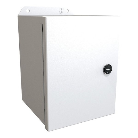 Hammond Latches Electrical Enclosure, 8 in H, 6 in D, 6 in W, 12, 13, 3R, 4, Steel EJ866LG