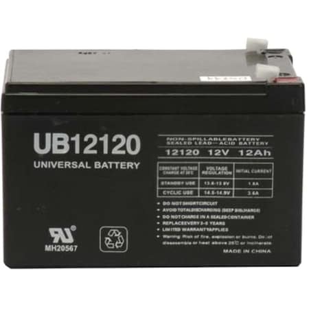 Universal Power Group 12VDC 12AH Battery UB12120