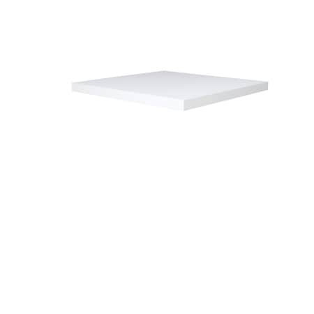 Bfm Seating Midtown Table Top - 1 7/8in Melamine with Honeycomb Core - 24in Round White WH24R