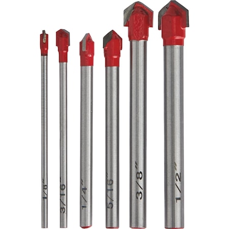 Do It Best Glass & Tile Bit Set, 6-Piece QJDIB-PTASET-030