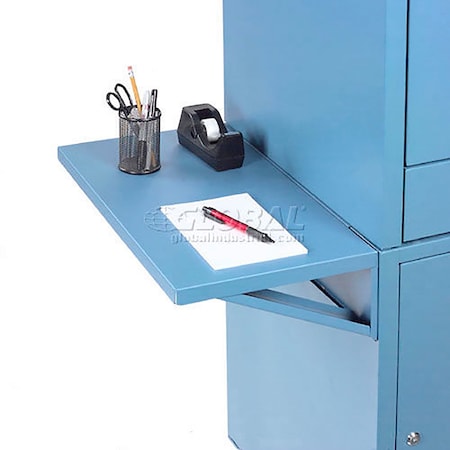 Global Industrial Set Of 2 Blue Side Shelves For Security Audio Visual Cart 241863BL