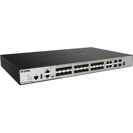 D-Link DGS-3630-28SC SUPPORTS 20 X SFP PORTS, 4 X COMBO 10/100/1000BASE-T/SFP PO DGS-3630-28SC/SI